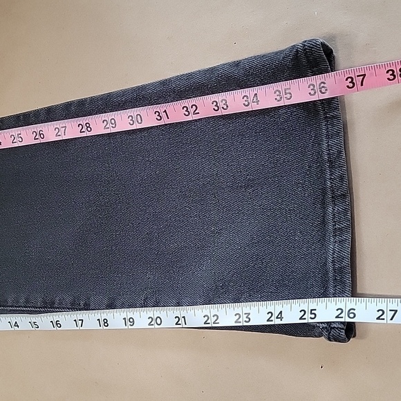 Madewell Size 27 Mid-Rise Kick Out Jeans, Washed Black, Gently Used Condition - Picture 6 of 14